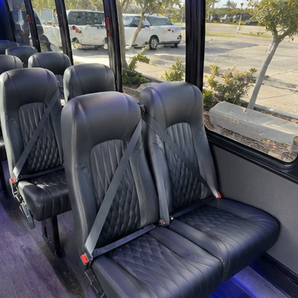 arvada 28 passenger minibus interior