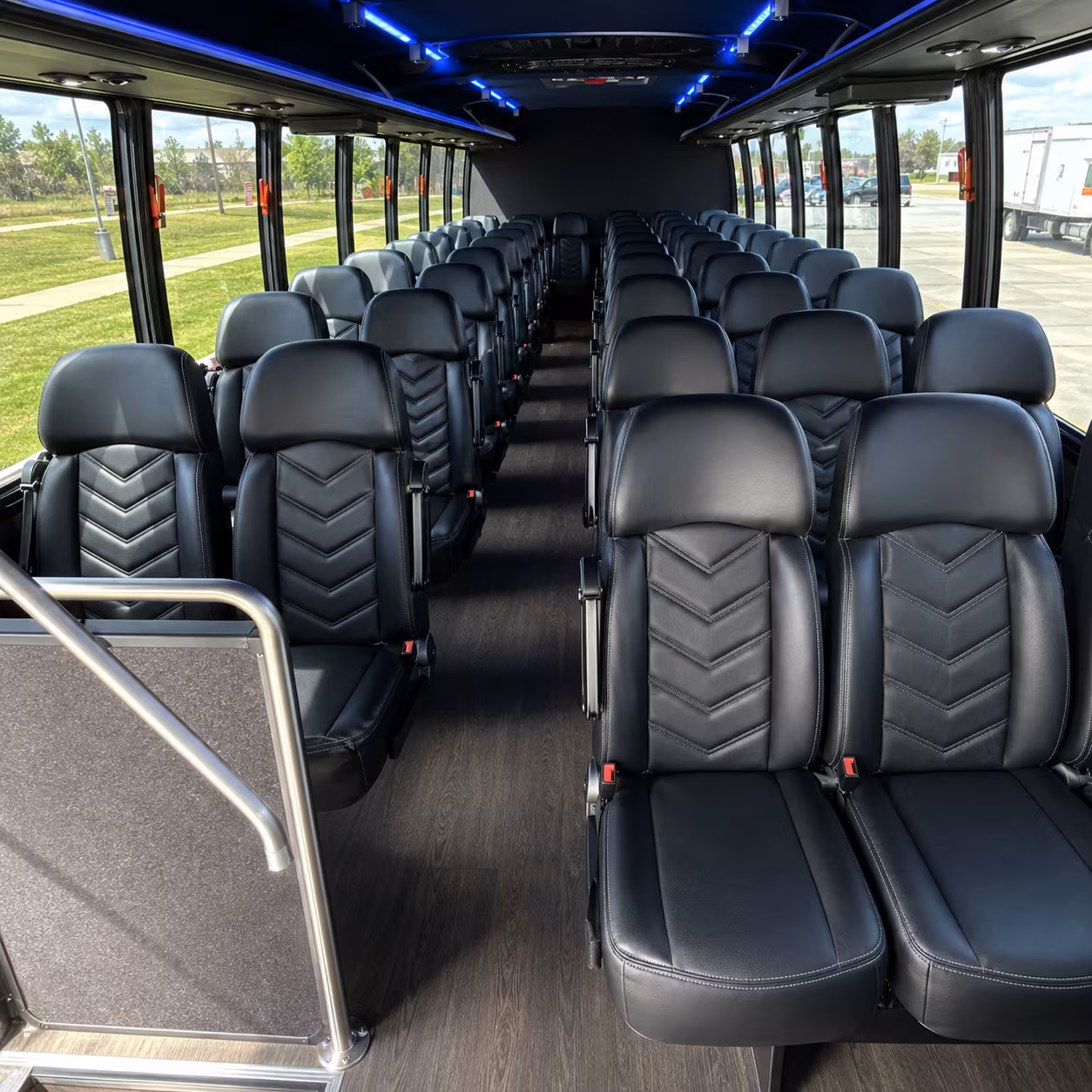 arvada 35 passenger minibus interior