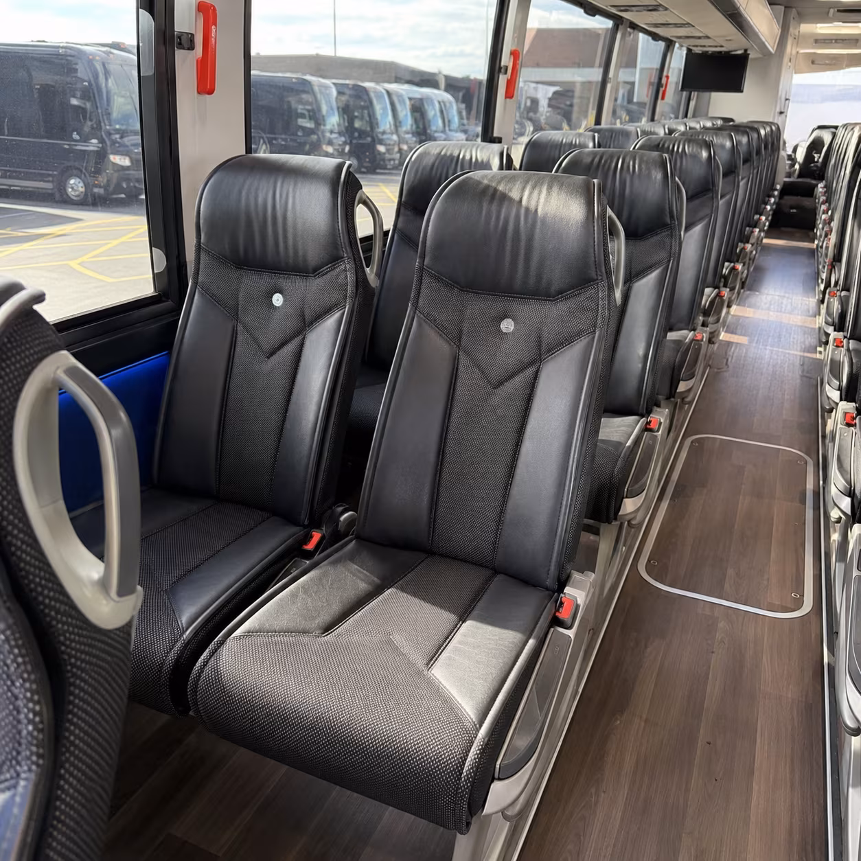 arvada 40 passenger charter bus interior