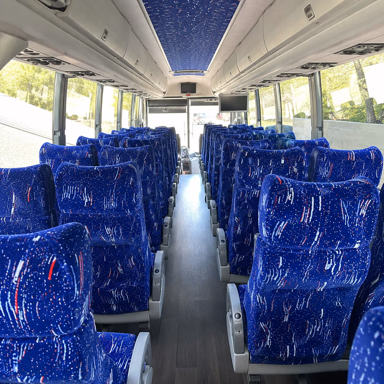 arvada 50 passenger charter bus interior