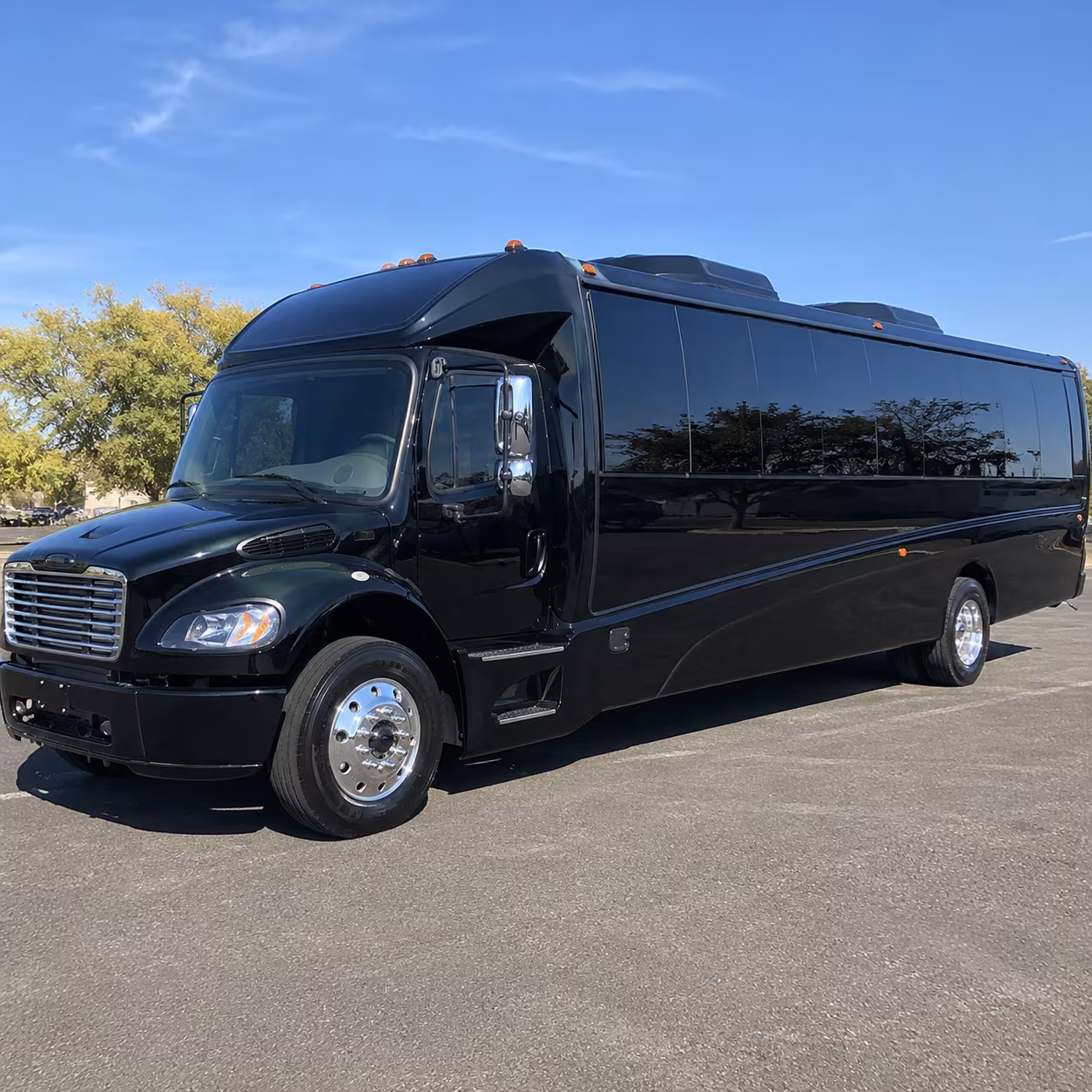 shuttle buses for arvada wedding guests between hotels and venues